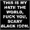 Scary Black Icon