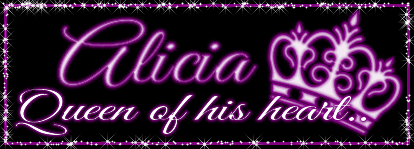 Alicia queen of his heart