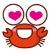 crab with hearts