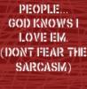 Don't Fear the sarcasm