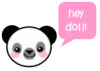 kawaii panda hey doll