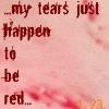 red tears