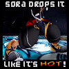 Kingdom Hearts-Sora drops it like he's hot!!