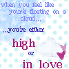 high or in love