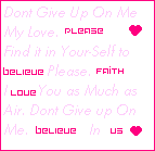 Dont Give Up On Me