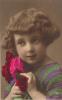 TINTED PHOTO-BEAUTIFUL YOUNG GIRL-CIRCA 1920S