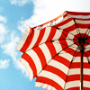 Candy-stripe umbrella