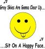 sit on a happy face