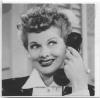 Lucy, Lucille Ball, Lucy Ball, Actress, Vintage, red head, phone, hello