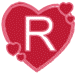 HEART WITH R