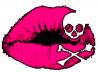 pink skull kiss
