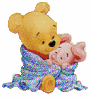 Baby Pooh - Blue Blanket