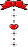 red heart dangle 