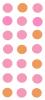 pink and orange polka dots background