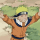 Naruto corriendo besos
