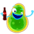 Drunk Green Blob
