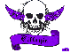 tiffanie purple skull