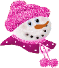 pink snowman