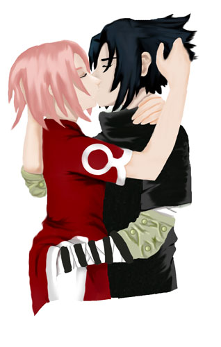 Sasuke and sakura kiss