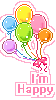 balloons : i'm happy