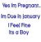 yes i'm pregnant...
