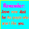 jesus died for you