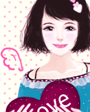 cute kawaii love heart fashion girl
