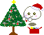 cutie with christmas tree