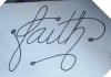 faith pretty writing