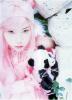 cute kawaii kana moon pink lolita with her panda