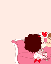 cute kawaii ddung doll giving a big kiss