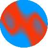 Orange Blue Fade Circle