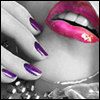model red lips