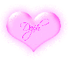 Daph inside pink blinking heart