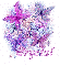 Crystal - Purple glittering butterflies