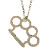 Brass Knuckle Necklace