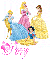 Princesses with Glitter and Name