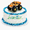 Austin on monster truck cake