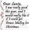 draco malfoy for christmas
