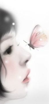 GIRL WITH BUTTERFLY
