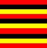 red, yellow, and black