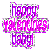 happy valentines day pink and purple