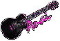 anai black/pink guitar